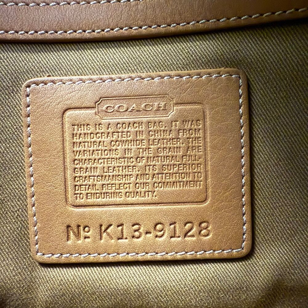 Vintage Coach Legacy Small Field Bag 9128 Tan Leather Crossbody Rare 2001 - Picture 8 of 16